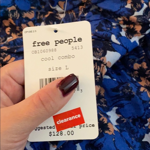 Free People Boho Pattern Play Linen-Blend Mini - Picture 4 of 5